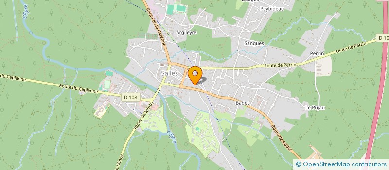 localisation de l'entreprise SCM ORTHODONTIE SALLES  SALLES