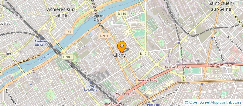 localisation de l'entreprise SCM ORTHOMARTRE à CLICHY