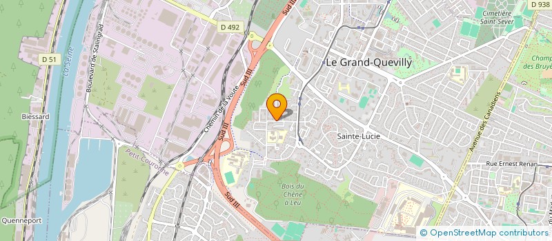 localisation de l'entreprise SCM ORTHOPHONIE MMTR  LE GRAND-QUEVILLY