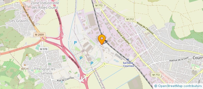 localisation de l'entreprise SCM ORTHOPTIE DU ZENITH à COURNON-D'AUVERGNE