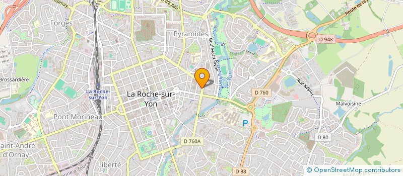 localisation de l'entreprise SCM ORTHOSMILE à LA ROCHE-SUR-YON