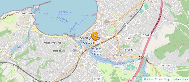 localisation de l'entreprise SCM ORTZI à SAINT-JEAN-DE-LUZ