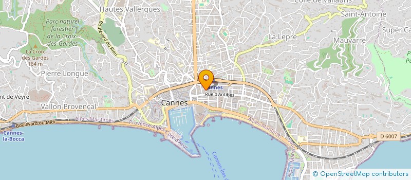 localisation de l'entreprise SCM OSMONT WOLFF BUNAN KOSTER à CANNES