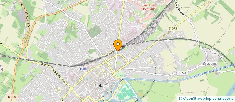localisation de l'entreprise SCM OSTEO DOLE à DOLE