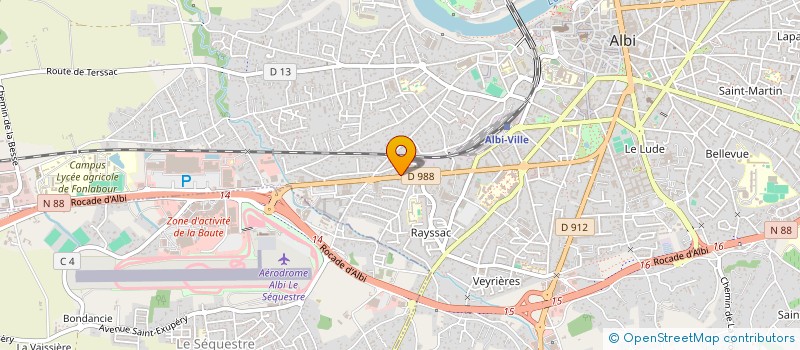 localisation de l'entreprise SCM OSTEO VERDIER à ALBI