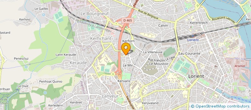 localisation de l'entreprise SCM OUEST CARD à LORIENT