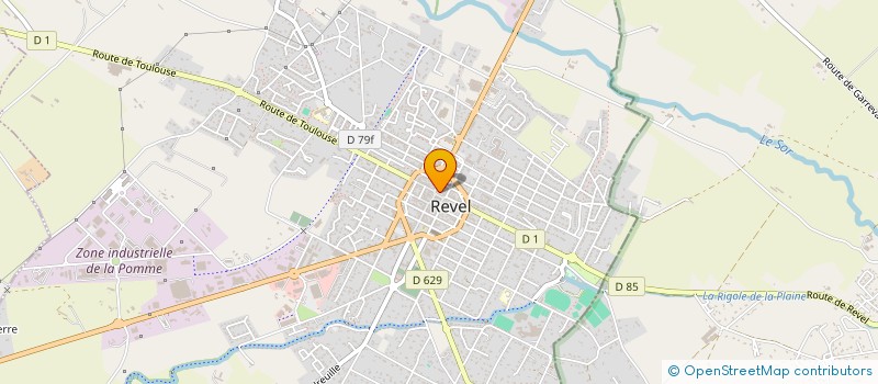 localisation de l'entreprise SCM OULES SEGUI  REVEL