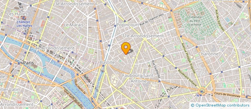 localisation de l'entreprise SCM OUTRE MESURES ARCHITECTES  PARIS