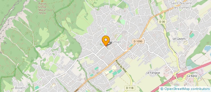 localisation de l'entreprise SCM OXYTRIO  SAINT-ISMIER