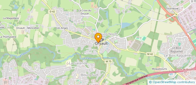 localisation de l'entreprise SCM PACO à ORVAULT