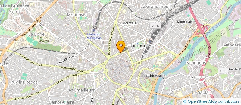 localisation de l'entreprise SCM PAENSER à LIMOGES