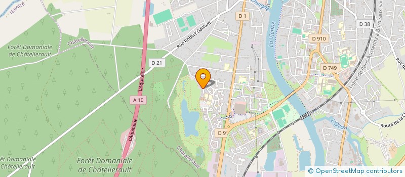 localisation de l'entreprise SCM PAGE MEDICAL à CHATELLERAULT