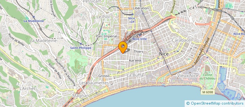 localisation de l'entreprise SCM PALAIS FOSSATI à NICE