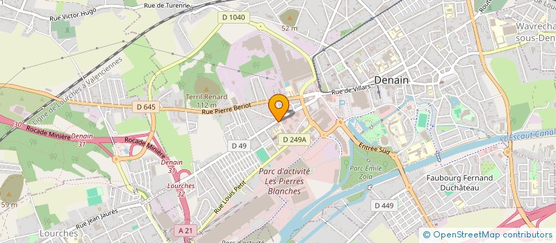 localisation de l'entreprise SCM PAMELARD PIERRE - MARIT JEAN-GUY - JANS NICOLAS  DENAIN