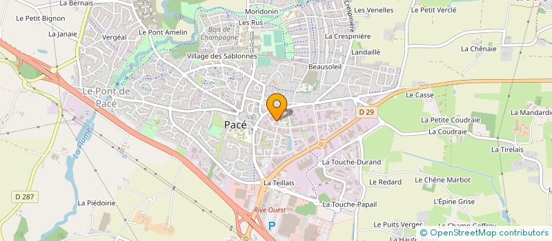 localisation de l'entreprise SCM PAPIN-FISSELIER-MARTIN-CROISSANT à PACE