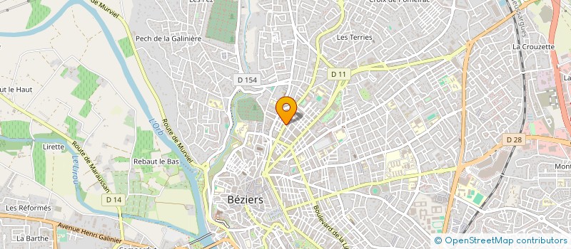 localisation de l'entreprise SCM PARAMEDICALE BEZIERS CENTRE à BEZIERS