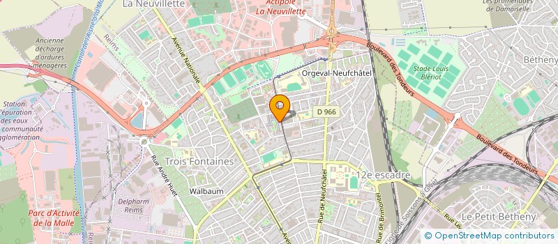 localisation de l'entreprise SCM PARAMEDICALE SCHWEITZER  REIMS