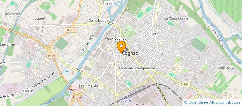 localisation de l'entreprise SCM PASCAL SCHMIT ET THIERRY SCHMIT à COGNAC