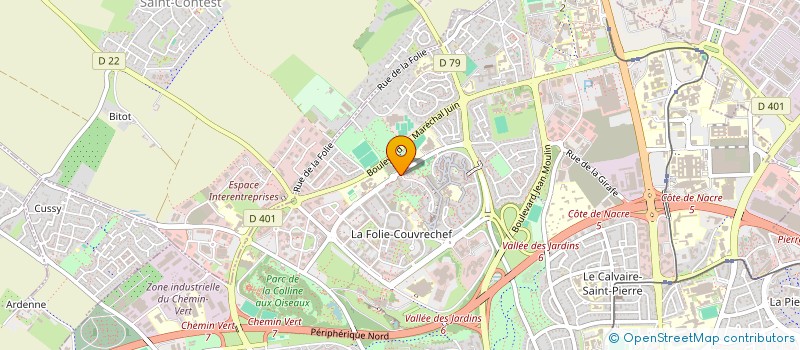 localisation de l'entreprise SCM PASQUET ET COLIBERT à CAEN