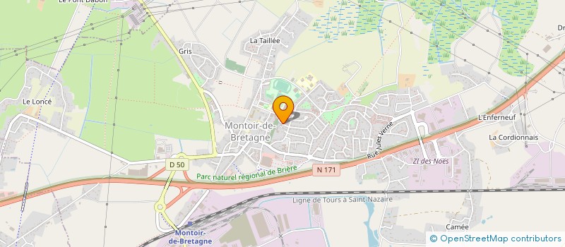 localisation de l'entreprise SCM PASTEUR à MONTOIR-DE-BRETAGNE