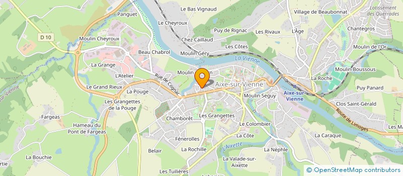 localisation de l'entreprise SCM PASTEUR à AIXE-SUR-VIENNE