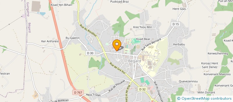 localisation de l'entreprise SCM PASTEUR à BEGARD