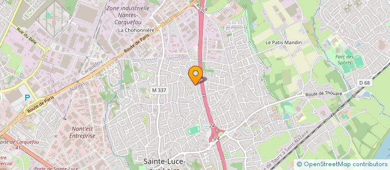 localisation de l'entreprise SCM PATRIMOINE  SAINTE-LUCE-SUR-LOIRE