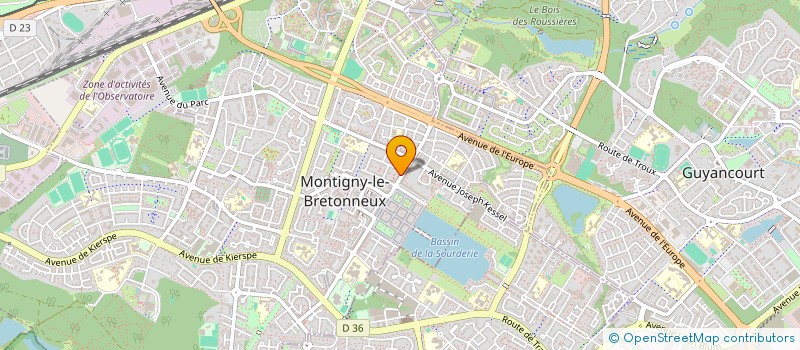 localisation de l'entreprise SCM PAWIN HADJEZ  MONTIGNY-LE-BRETONNEUX