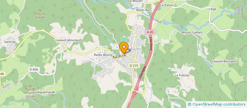 localisation de l'entreprise SCM PAYS DE SAINT PARDOUX à RAZES