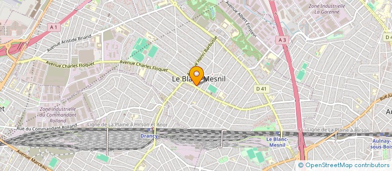 localisation de l'entreprise SCM PCJD93150 à LE BLANC-MESNIL