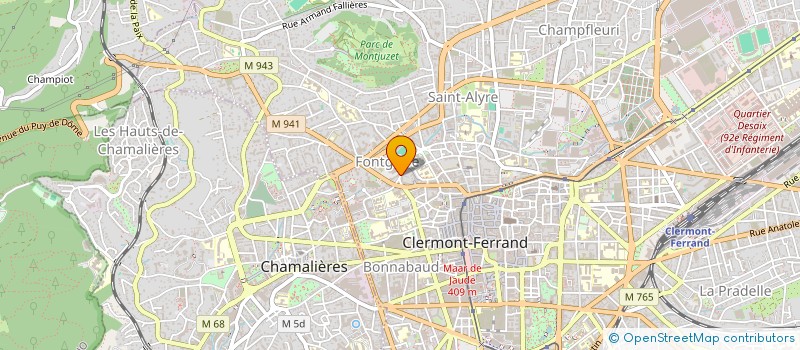 localisation de l'entreprise SCM PCR  CLERMONT-FERRAND