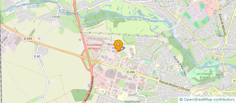 localisation de l'entreprise SCM PEDIATRIE ARTEMIS à ARRAS