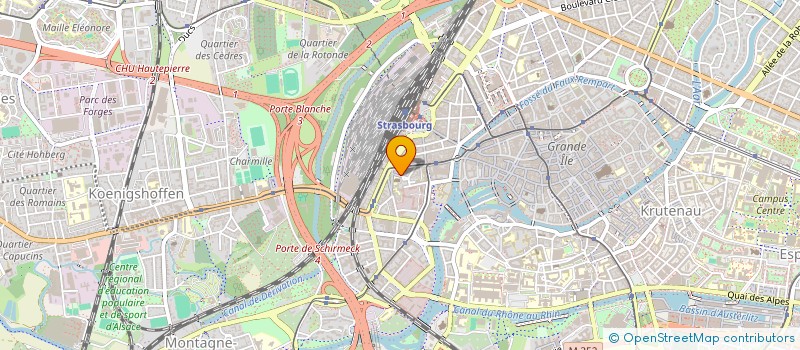 localisation de l'entreprise SCM PEDIATRIE BUCER à STRASBOURG