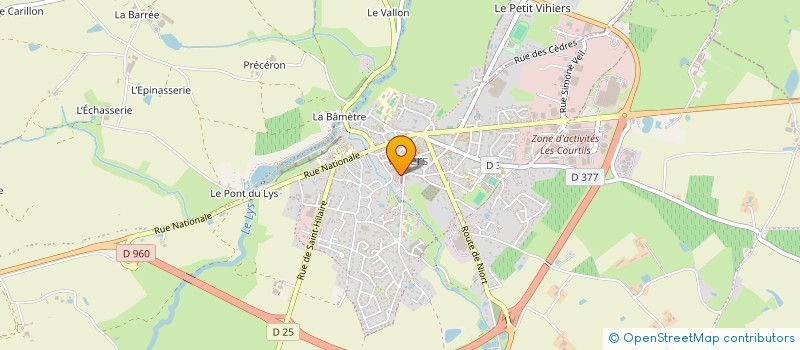 localisation de l'entreprise SCM PEDICURE-PODOLGUE JOUET-TESTARD à LYS-HAUT-LAYON