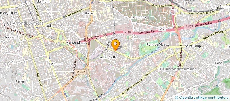 localisation de l'entreprise SCM PERMANENCE SANTE LA CAPELETTE  MARSEILLE