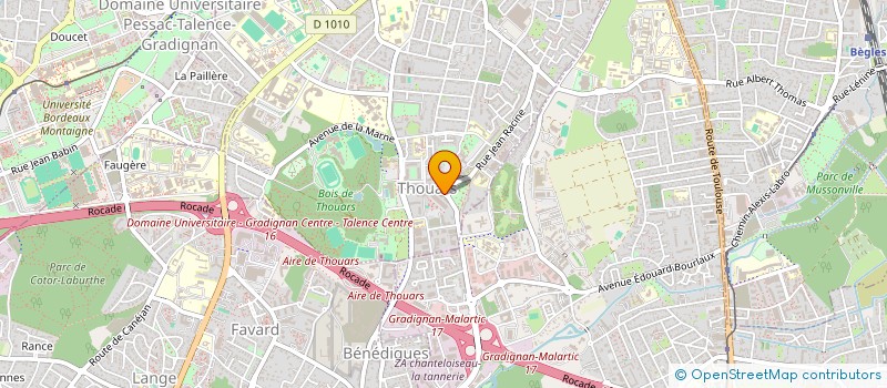 localisation de l'entreprise SCM PETER-DE ROCQ  TALENCE