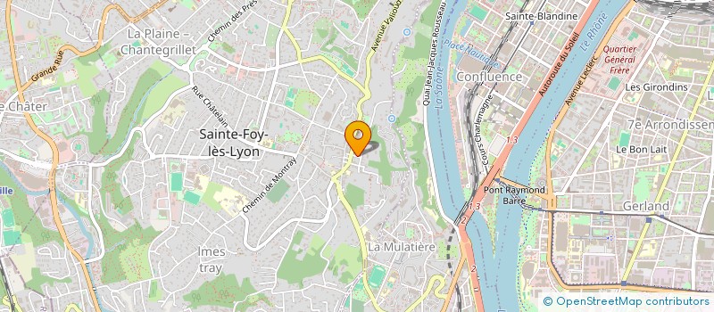 localisation de l'entreprise SCM PEYRAMOND-GAILLAND  SAINTE-FOY-LES-LYON