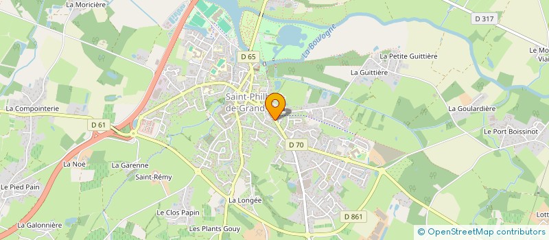 localisation de l'entreprise SCM PHIL'MED  SAINT-PHILBERT-DE-GRAND-LIEU