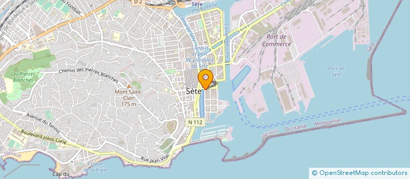 localisation de l'entreprise SCM PHYSIO SETE à SETE