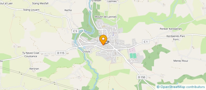 localisation de l'entreprise SCM PIERRE LOTI  ELLIANT