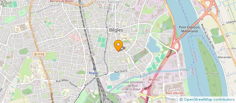 localisation de l'entreprise SCM PILLOY-QUILLEVERE à BEGLES