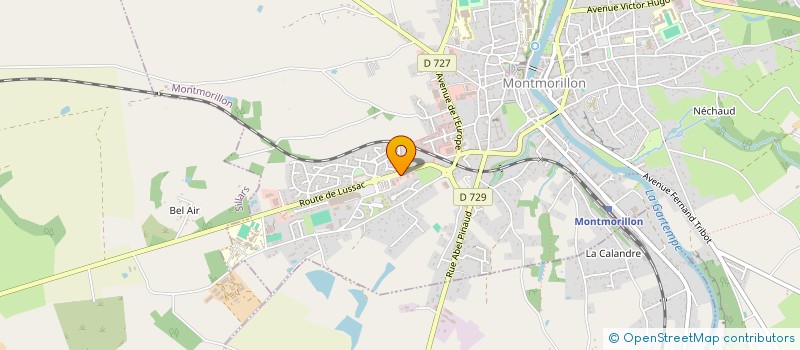 localisation de l'entreprise SCM PIPERAUD-BOULOUX & MARTINEAU  MONTMORILLON