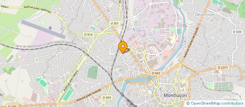 localisation de l'entreprise SCM PLHURIEL à MONTLUCON