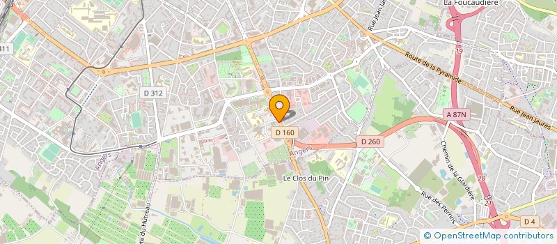 localisation de l'entreprise SCM PNEUMOLOGIE DE L'ANJOU à ANGERS