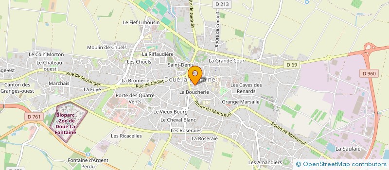localisation de l'entreprise SCM PODOLOGIE à DOUE-EN-ANJOU