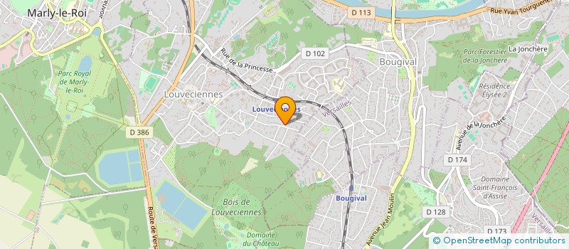 localisation de l'entreprise SCM POINT KINE  LOUVECIENNES