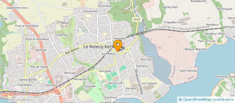 localisation de l'entreprise SCM POLE HUGO SANTE à LE RELECQ-KERHUON