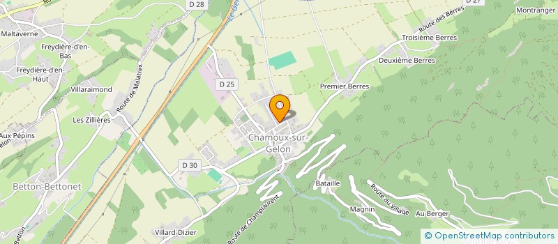 localisation de l'entreprise SCM POLE KINE COEUR DE SAVOIE  CHAMOUX-SUR-GELON