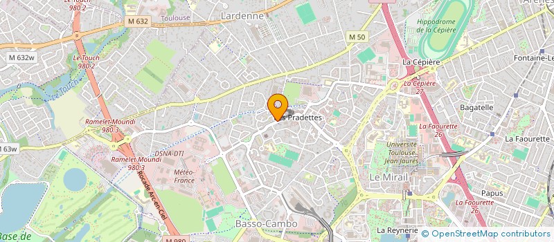 localisation de l'entreprise SCM POLE MEDICAL DES PRADETTES à TOULOUSE