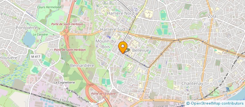 localisation de l'entreprise SCM POLE PARAMEDICAL PLURIDISCIPLINAIRE à NANTES
